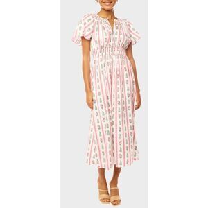 NWT Pink City Prints Tamsin Dress - Pink City Stripe  Sz. XS